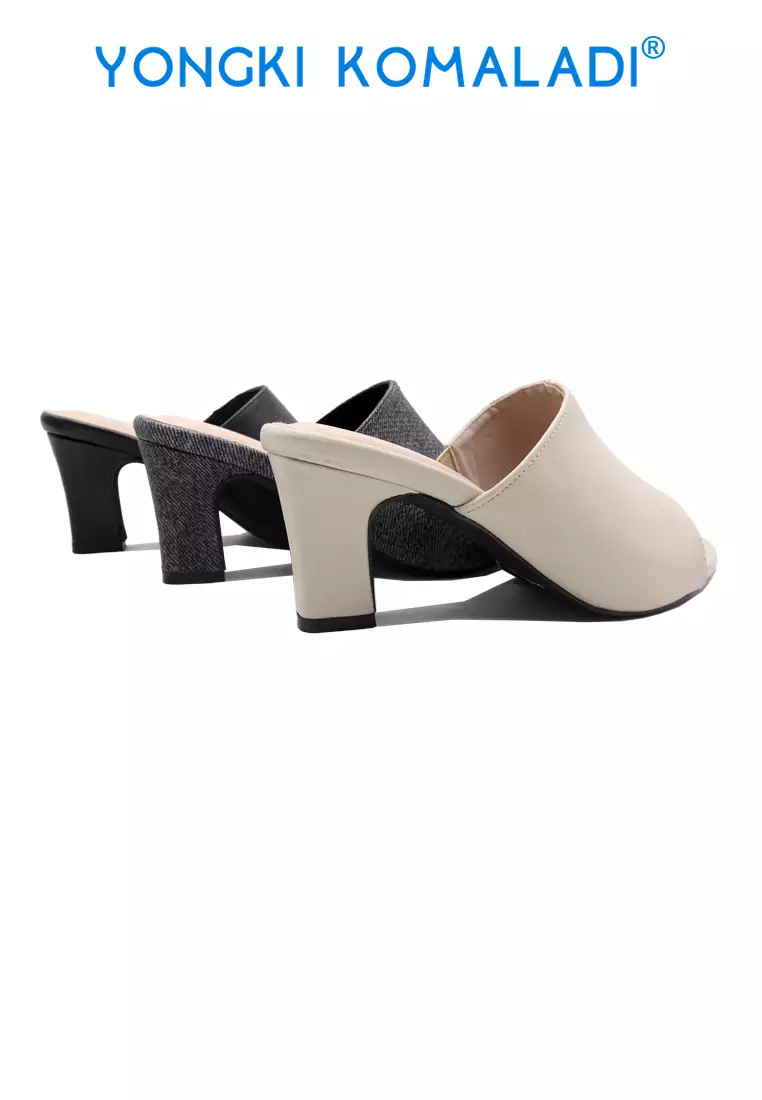 [ ORIGINAL ] YONGKI KOMALADI HEELS OL-AM7602-24 CREAM