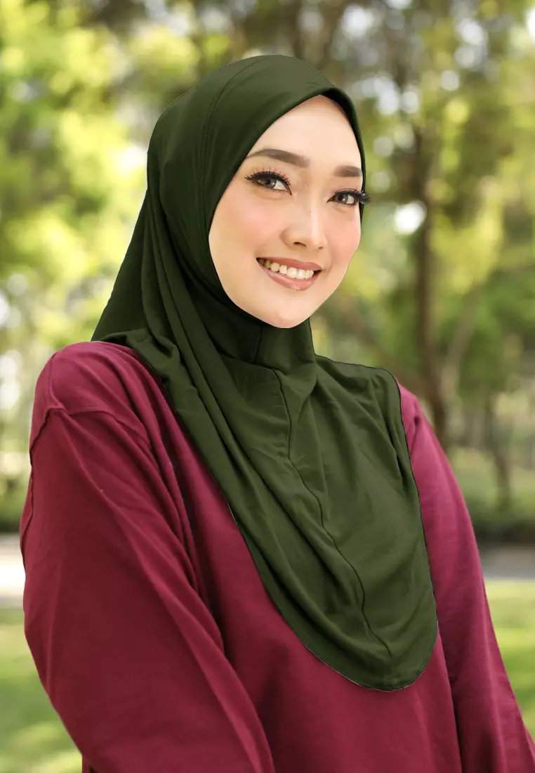 Cotton Bee - Safar Sport Bergo | Hijab Instan Olahraga - Seaweed