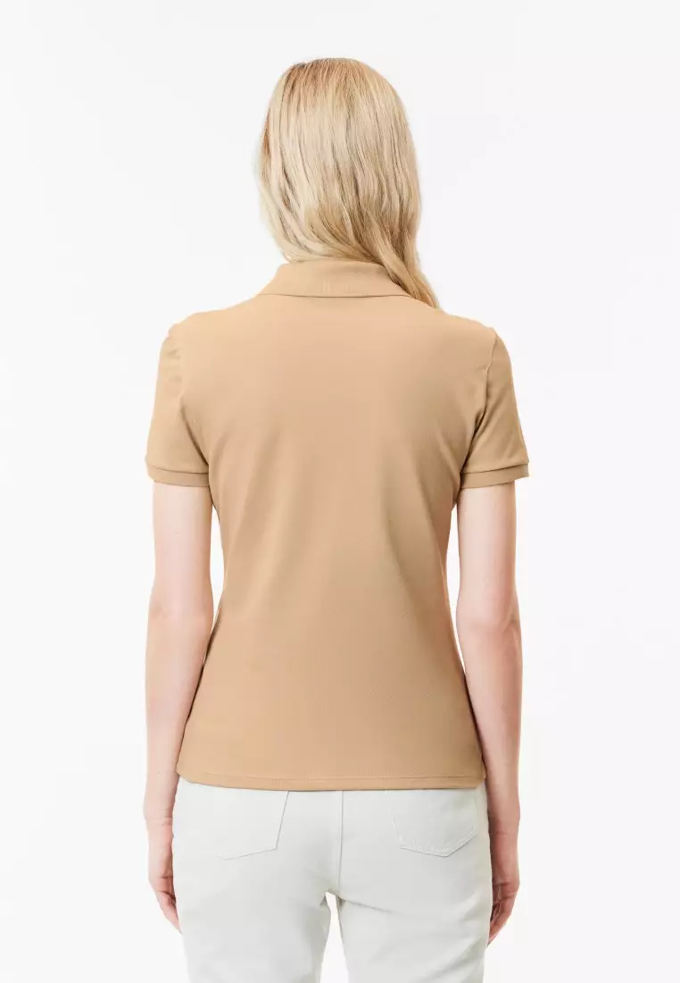 L.12.D Slim Fit Stretch Mini Piqué Polo Shirt