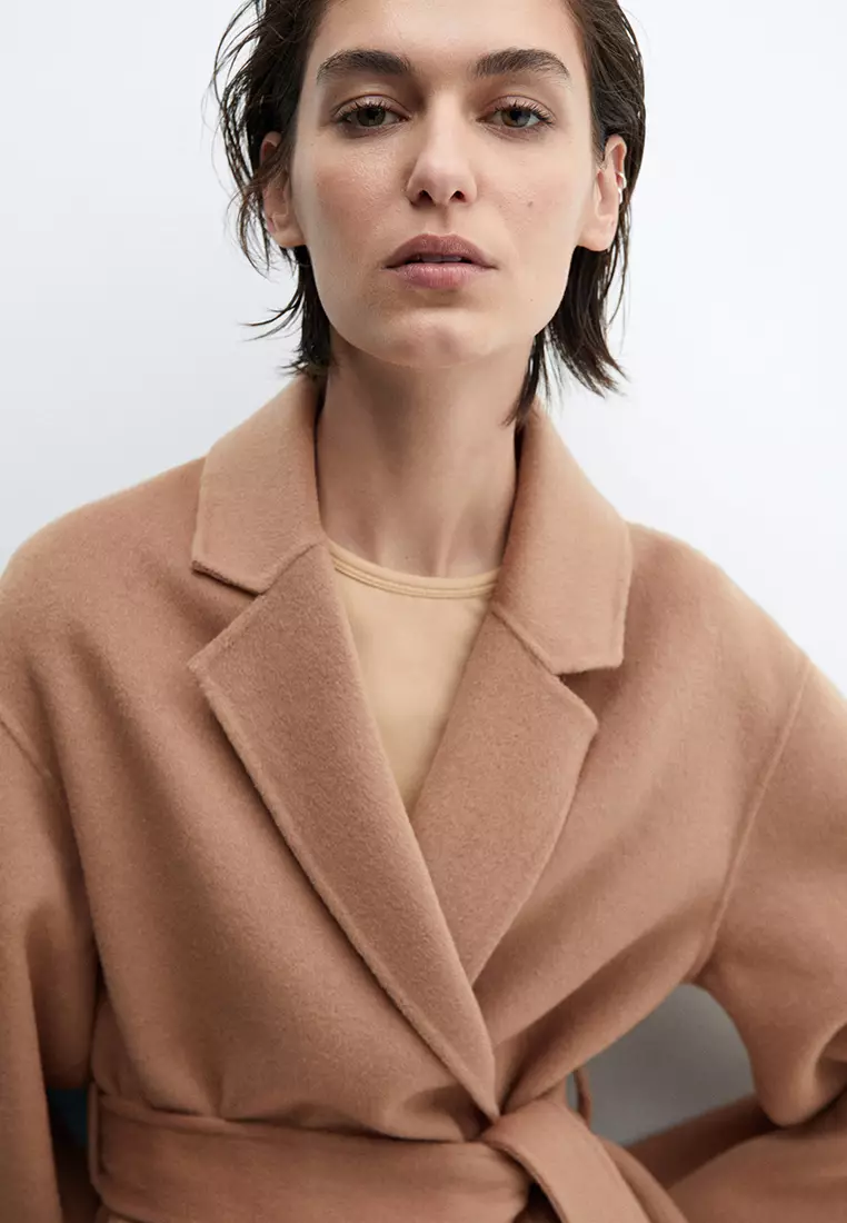 Buy Mango Belt Handmade Coat 2024 Online ZALORA Philippines