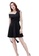 Lara black Oblique Short Sleeves Strapless One Piece Dress D25A1AAC2C2514GS_1