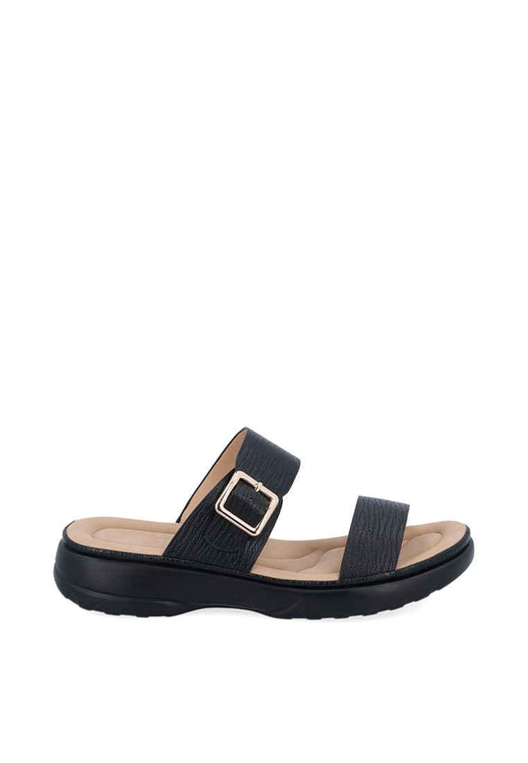Black Succour Comfort Flat