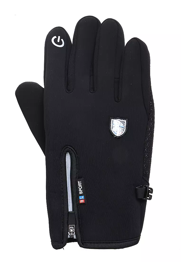 Decs Sarung Tangan Mobil Racing Glove SBR Pad Waterproof Sporty Design Material Fabric ORIGINAL - Black