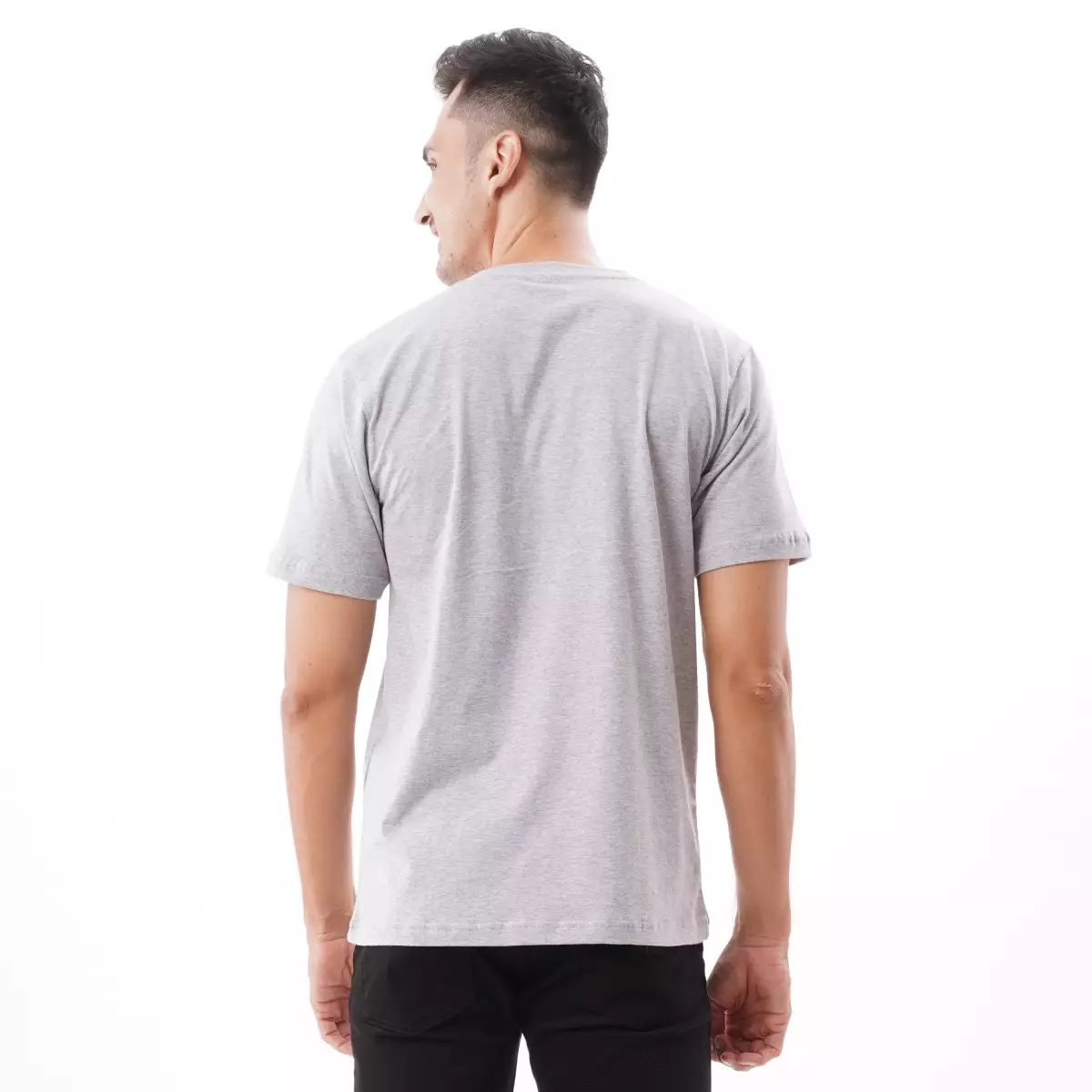 Tiento Tshirt Pro Basic Grey Kaos Olahraga Lengen Pendek Abu-Abu