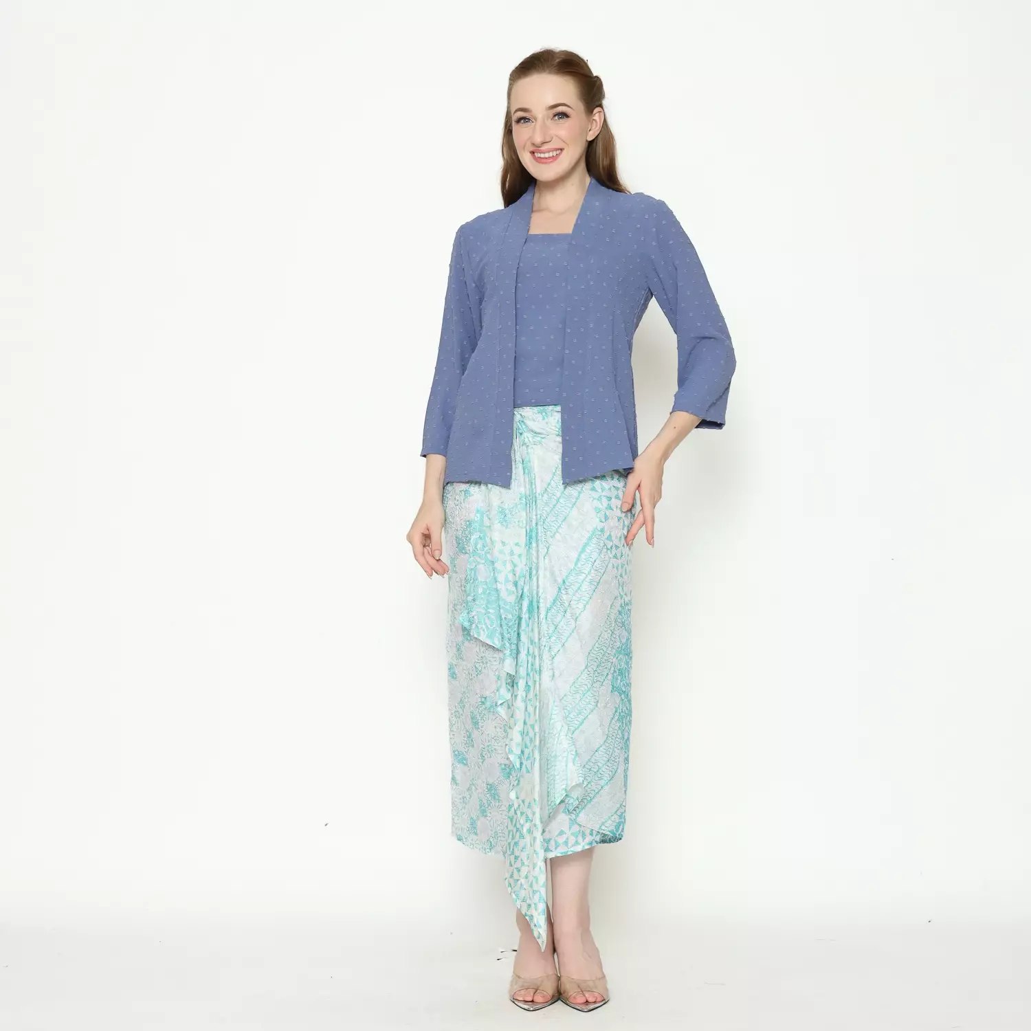 Blouse Batik Wanita - Atasan Batik - Bhatara Batik Yasmine 2 - Baju Batik Modern Lengan Panjang