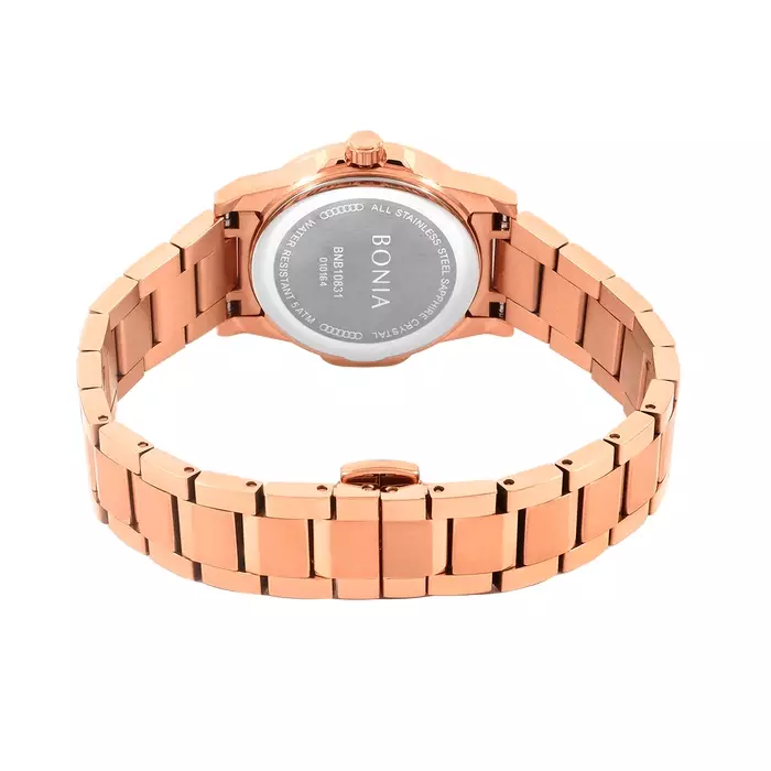 Jam Tangan Wanita Bonia Elegance White Dial Analog B10831-2557 Original