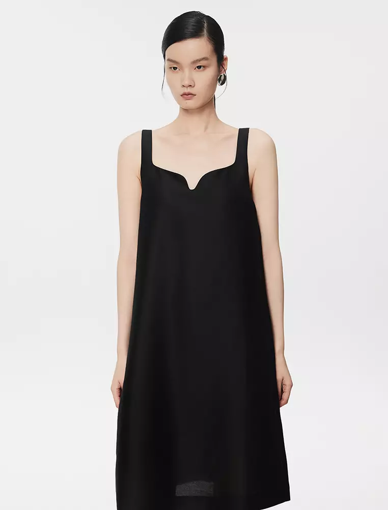 中長款吊帶連衣裙