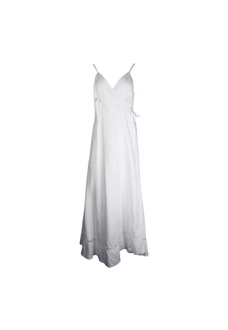 Pre Loved REFORMATION White Linen Wrap Around Summer Dress