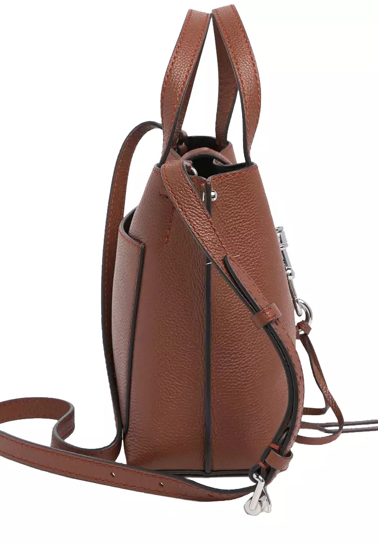 Megan Mini Tote Bag in Dark Luggage CU22EMXX58