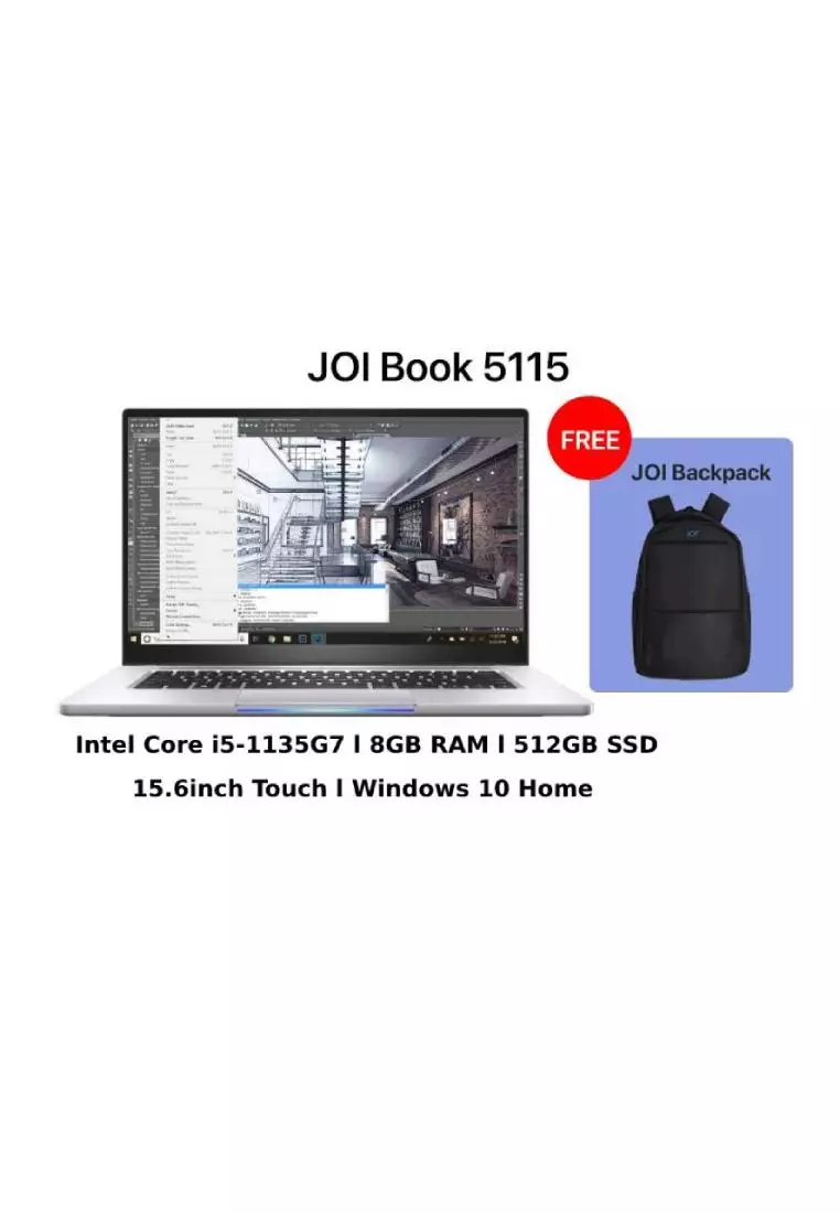 Buy Joi JOI Book 5115 (i5 1135G7/8GB/512GB SSD/W10H/15 6inch/Touch/Gray