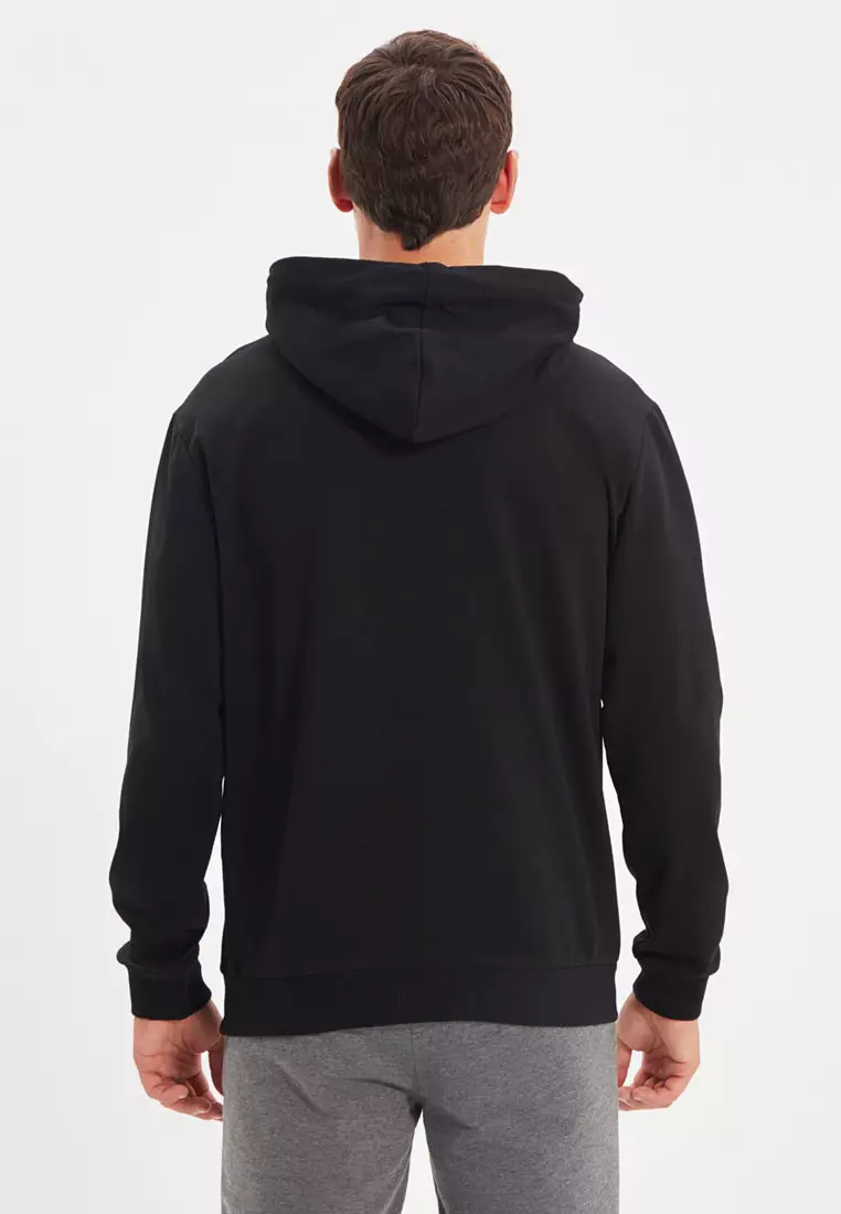 Buy Trendyol Black Hoodie Sweatshirt 2024 Online ZALORA Singapore