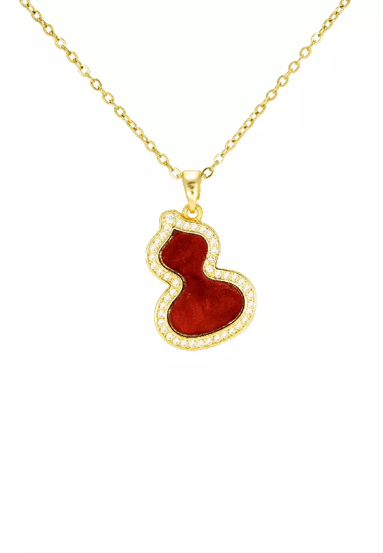 The Antecedent Store Red Blessing Hulu Necklace