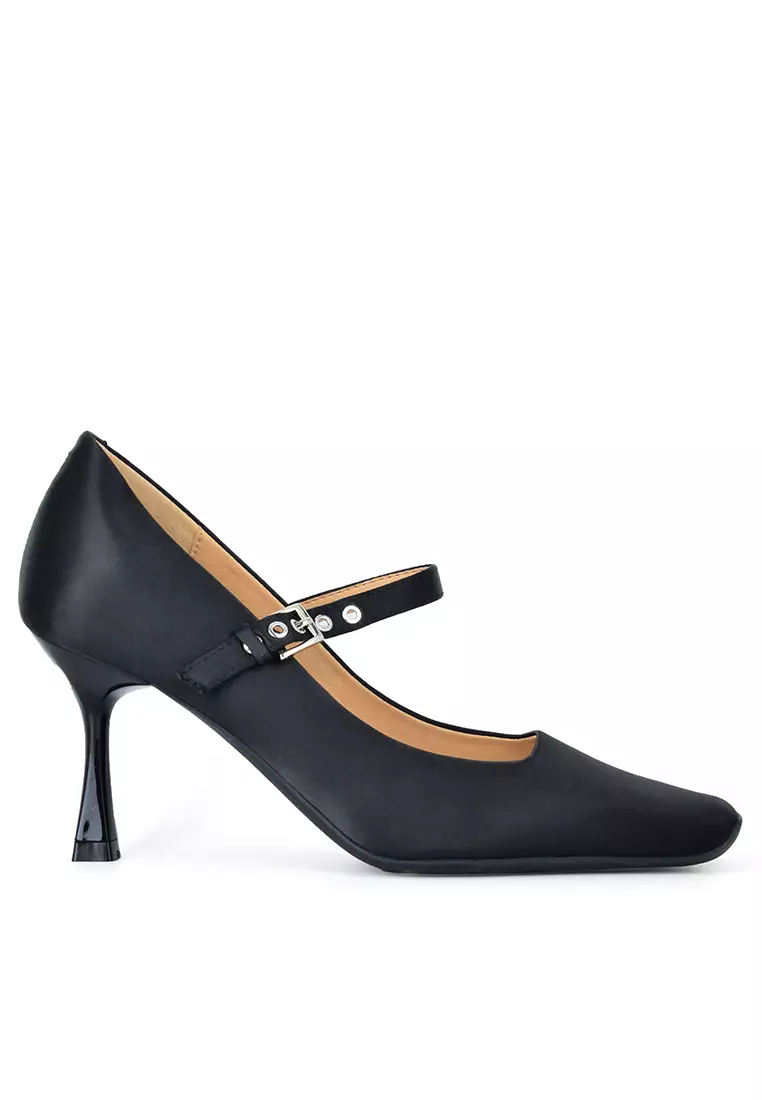 Discount on Twenty Eight Shoes  shoes - SKU: 7.5CM Square Toe Satin Mary Jane Shoes XJ3385-2
