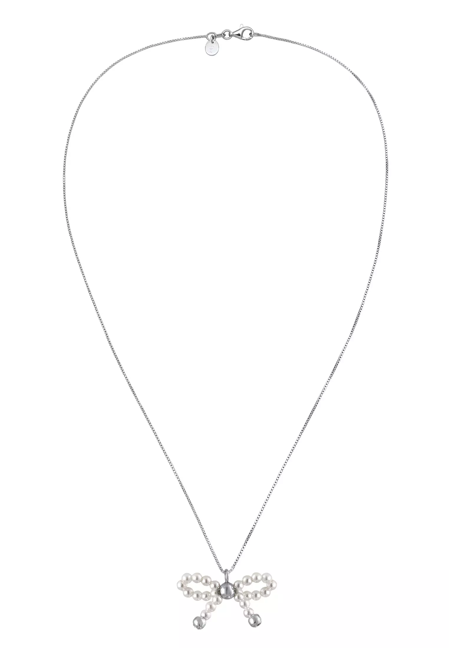 Necklace Ribbon Bow Pendant Box Chain Shell Beads