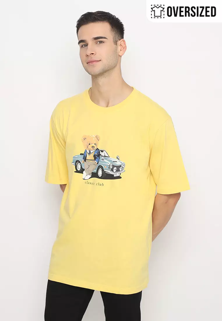 RBJ Unisex T-Shirt Teddy Cotton Combed Oversized Pria 2079350081