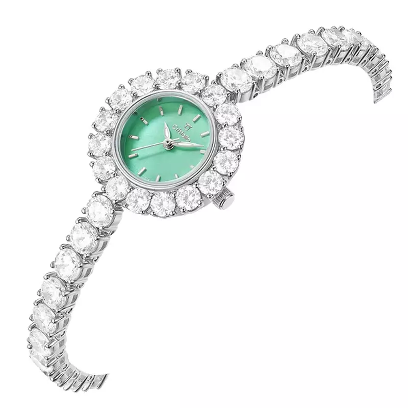 Jam Tangan Wanita Cristallo CS1004-2397S Elegance 25mm White Dial Original