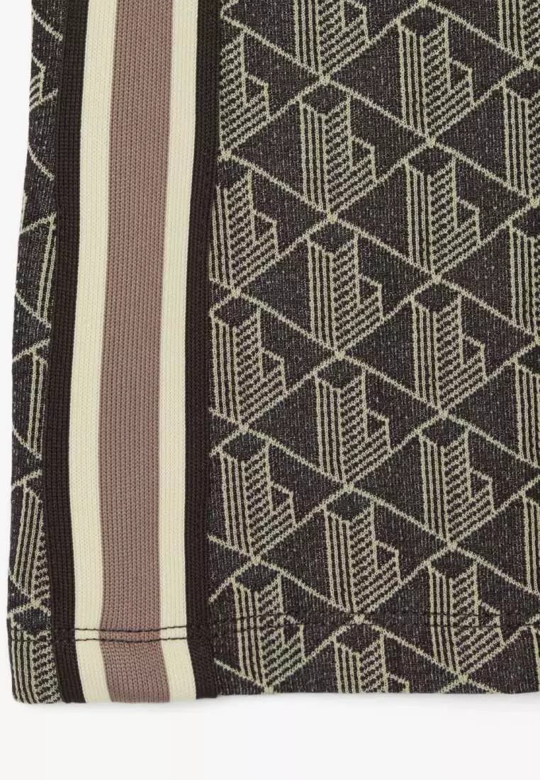 Slim Fit Monogram Jacquard Polo Dress