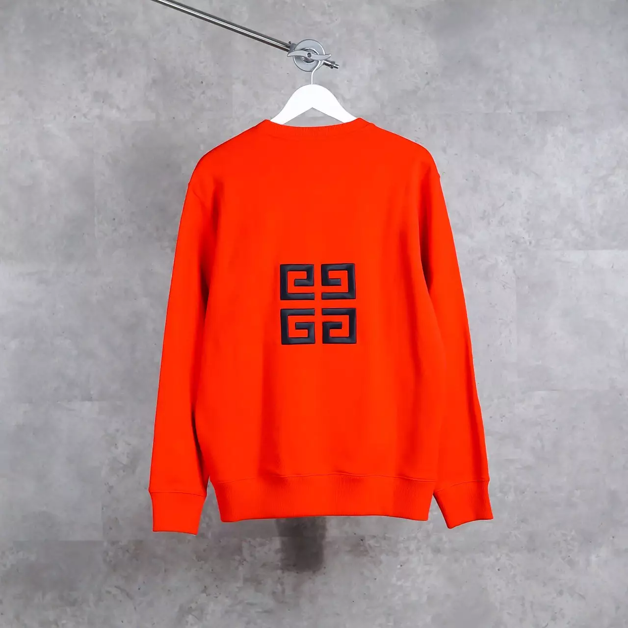 Sweater GIVENCHY 4G EMBROIDERY BLACK RED SWEATSHIRT 100% ORIGINAL