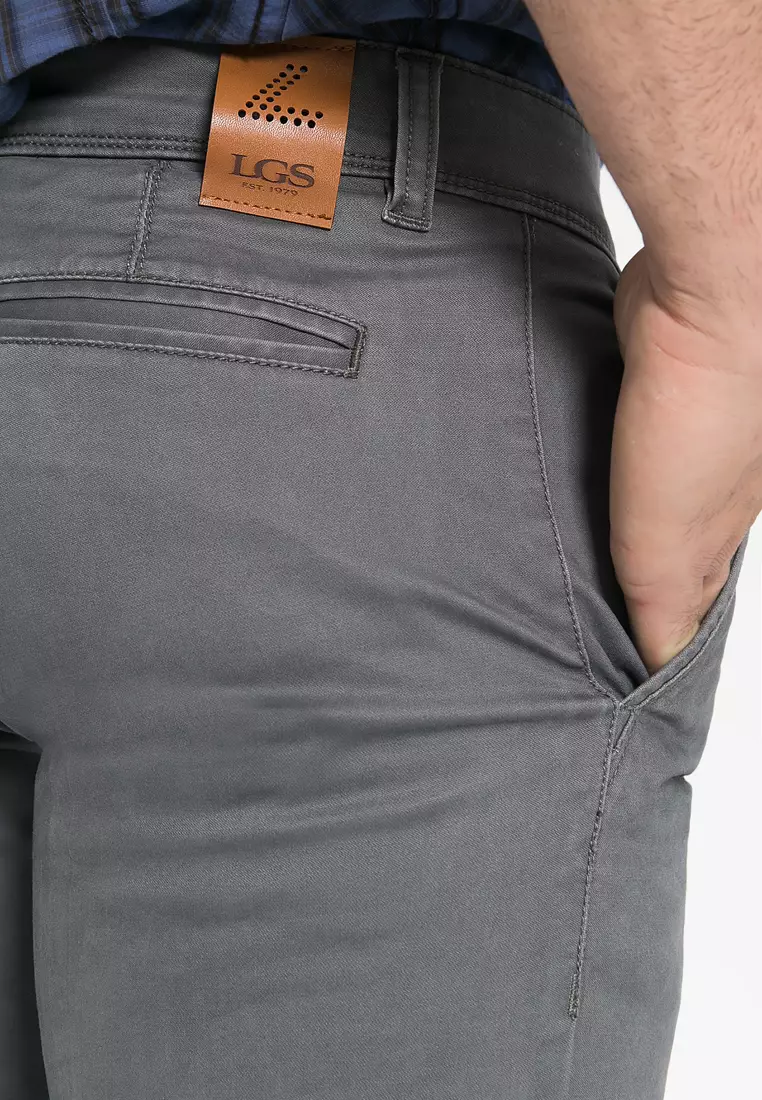 LGS - Celana Panjang Chinos Pria Warna Abu-Abu CCT.514.035.001.C