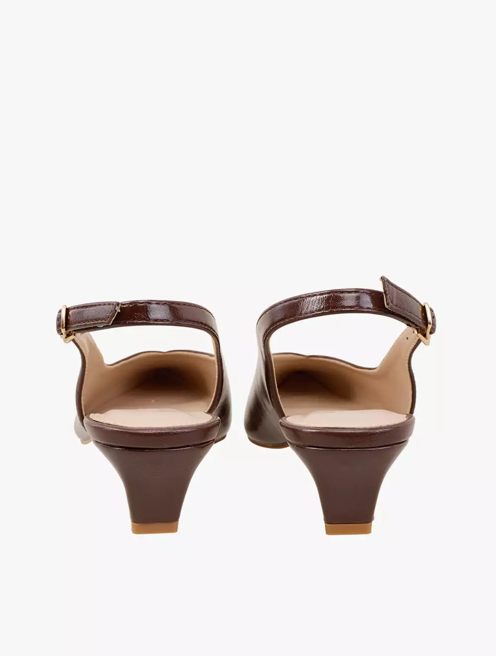 Payless Nine West Womens Wrenley Slingback Heels - Dark Brown_04