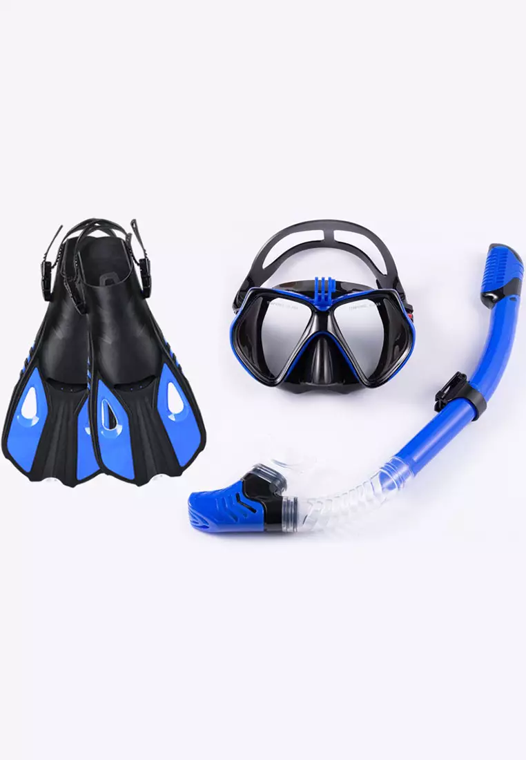 Swim fins and goggles deals
