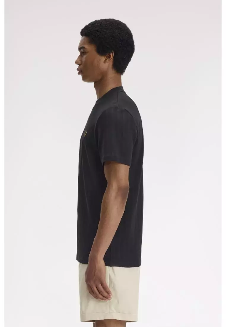 Fred Perry M2392 Pique Stripe T-Shirt (Black)