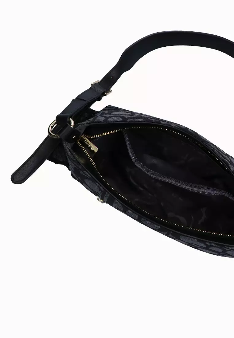 Carlo GEO Duo Pockets Tote Bag - Black