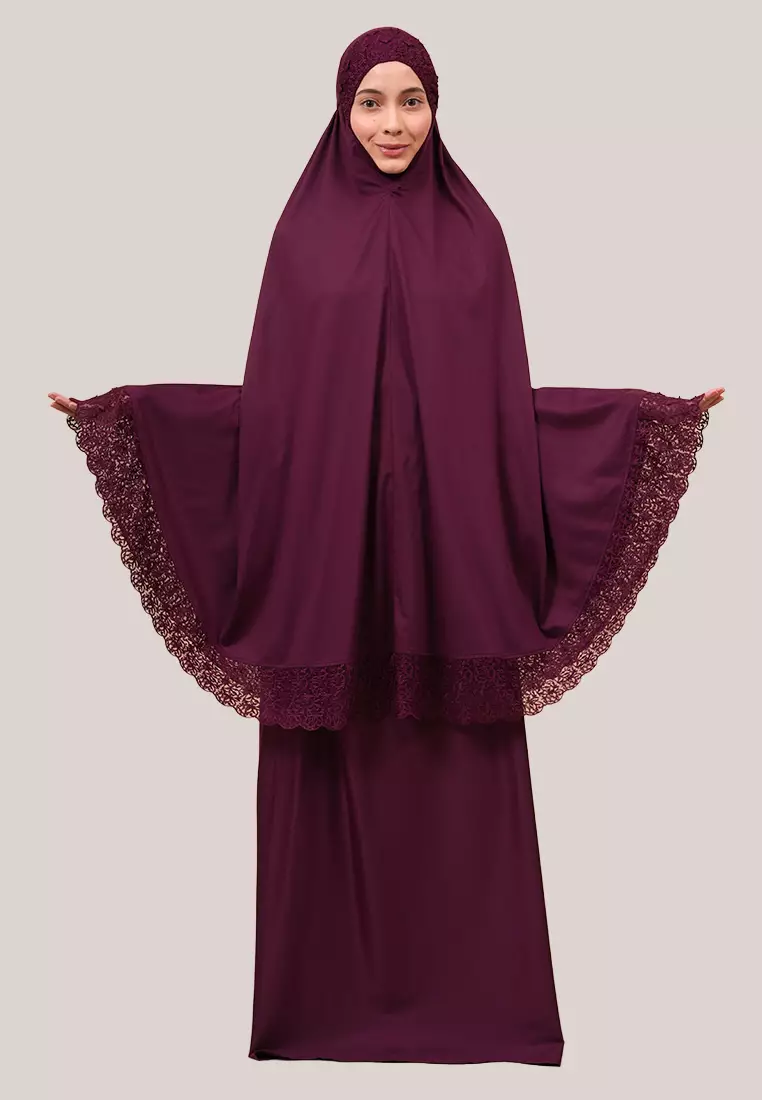 Siti Khadijah Telekung Modish Freya in Fig