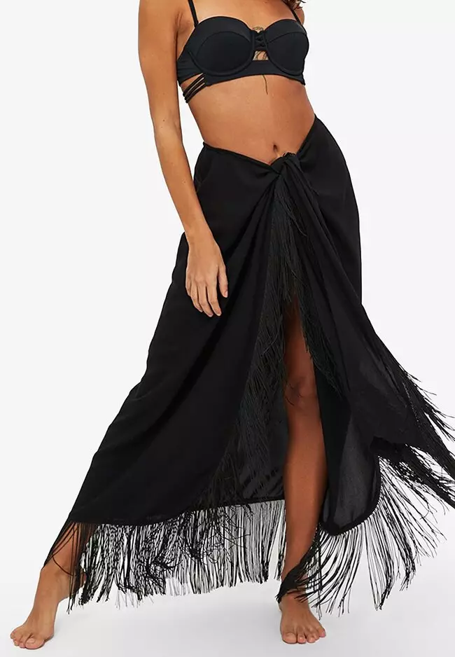 tassel maxi skirt