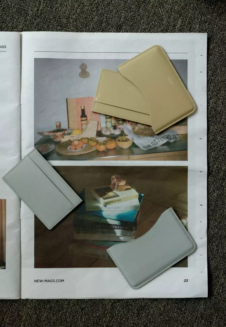 HOLDER CARD CASE shell mustard