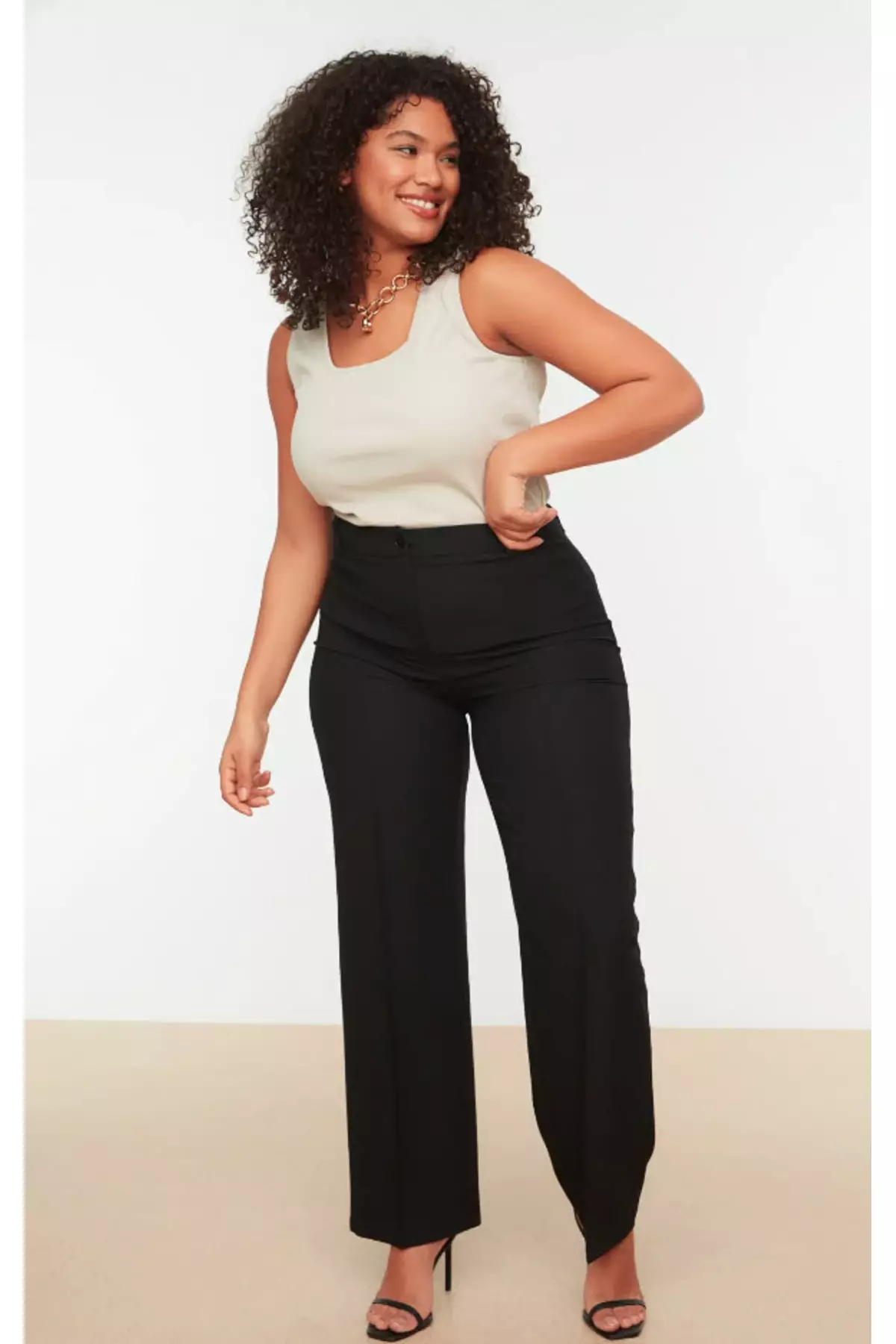 Plus Size High Waist Pants