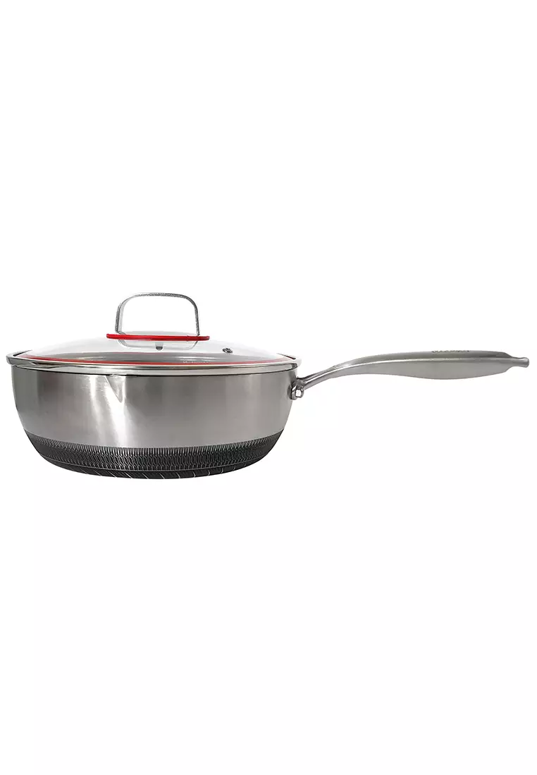 Tramontina Solar Silicone 1.3L 20 cm Inox Frying Pan Silver