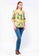 nicole blue nicole-V-Neckline with Cold Shoulder Floral Printed Blouse 917B5AAAA90182GS_4