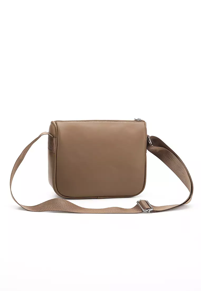GYKACO FUMIKO Khaki - Tas Wanita Sling Bag - Fashion Top Handle Bag (Import)
