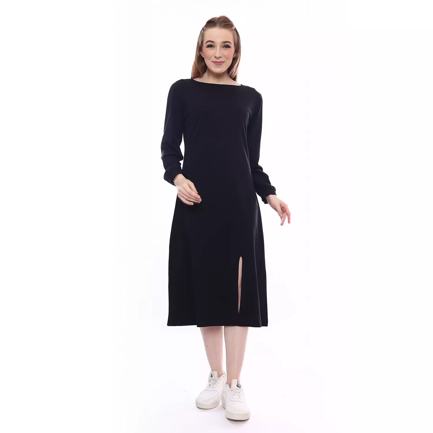 Insight Dress Wanita Hitam C Square Up Midi Dress Planet Surf