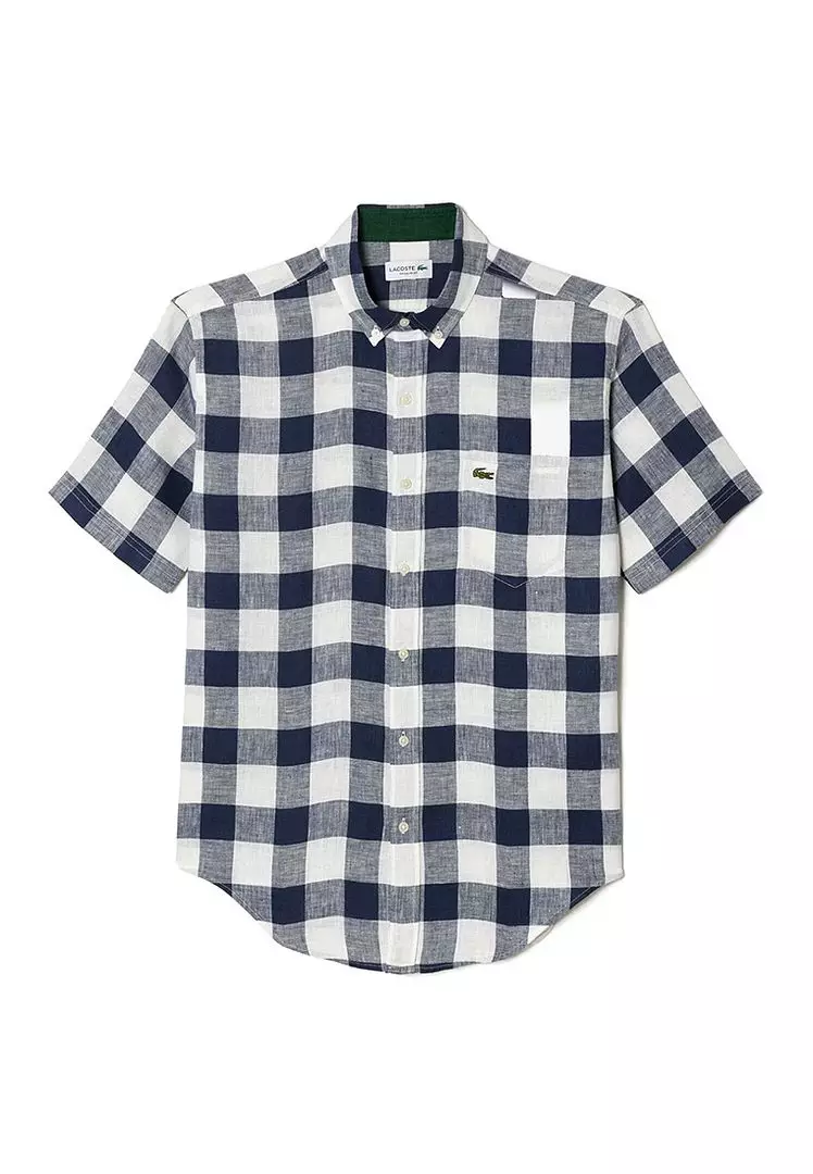 Buy Lacoste Lacoste Men's Short Sleeve Check Shirt - CH2271-166 2023 ...