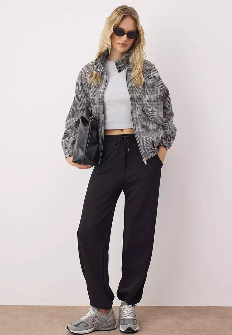 Cotton Sporty Elastic Sweatpants