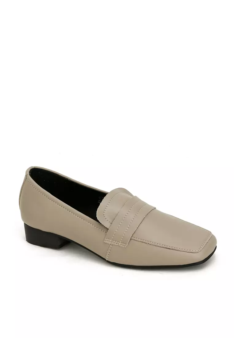 Square Toe Leather Loafer TH8688-2