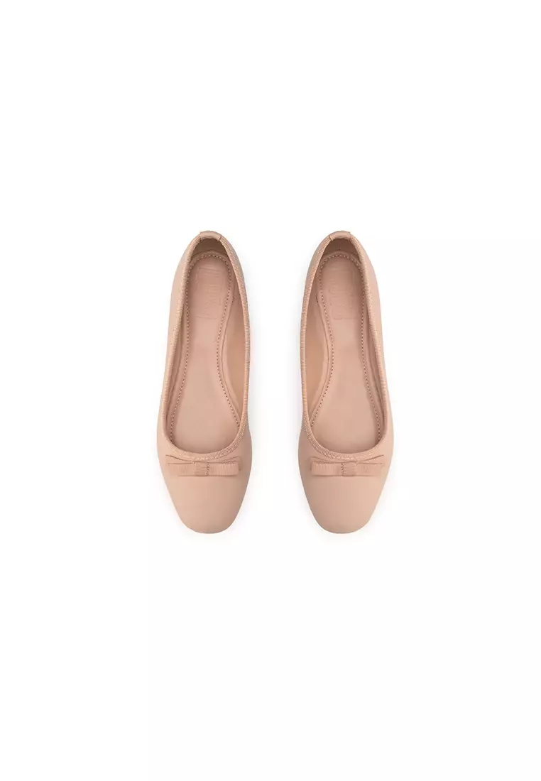 BOW FLAT PUMP 蝴蝶结方頭芭蕾舞平底鞋