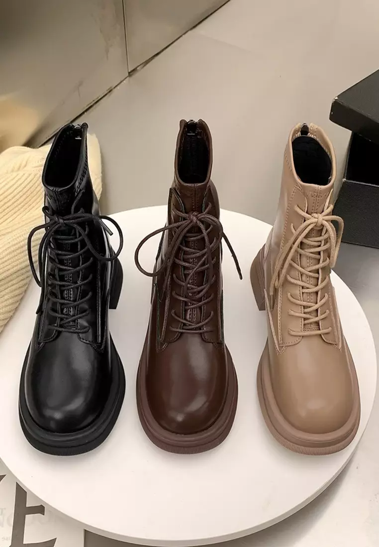 Buy Twenty Eight Shoes Platform Lace Up Leather Boots TLD9025-1 