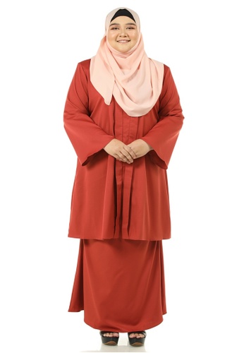 Clemira Kebarung Plus Size from Ashura in Red
