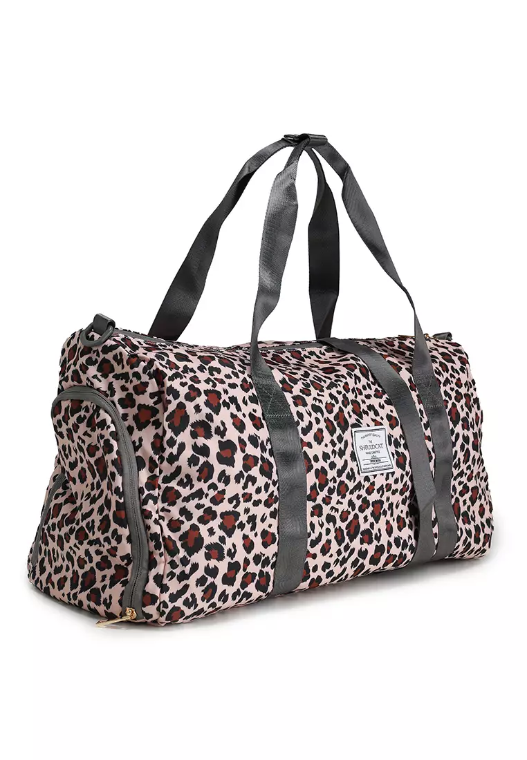 Quilted Travel Duffle Gym Bag with Pouch