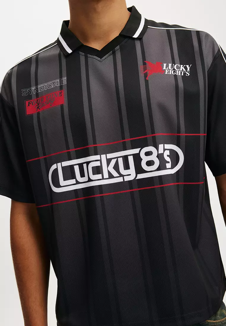 Cropped Sports Jersey Top