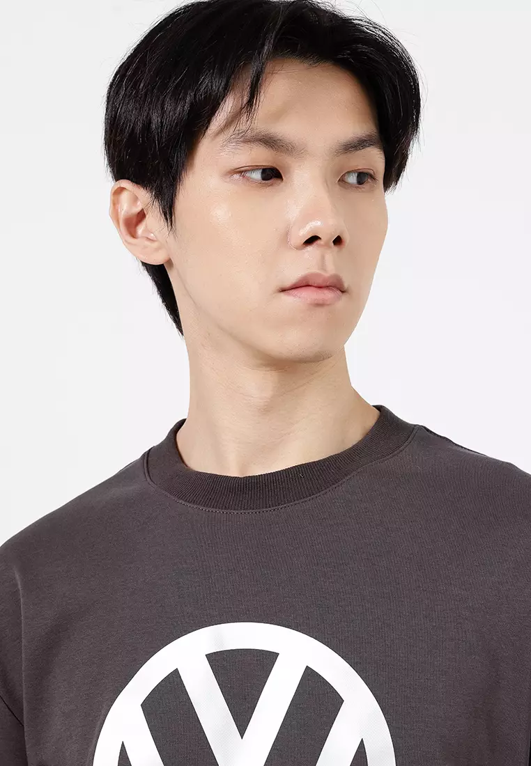 VOLKSWAGEN男士圆领徽标宽松版型 T 恤