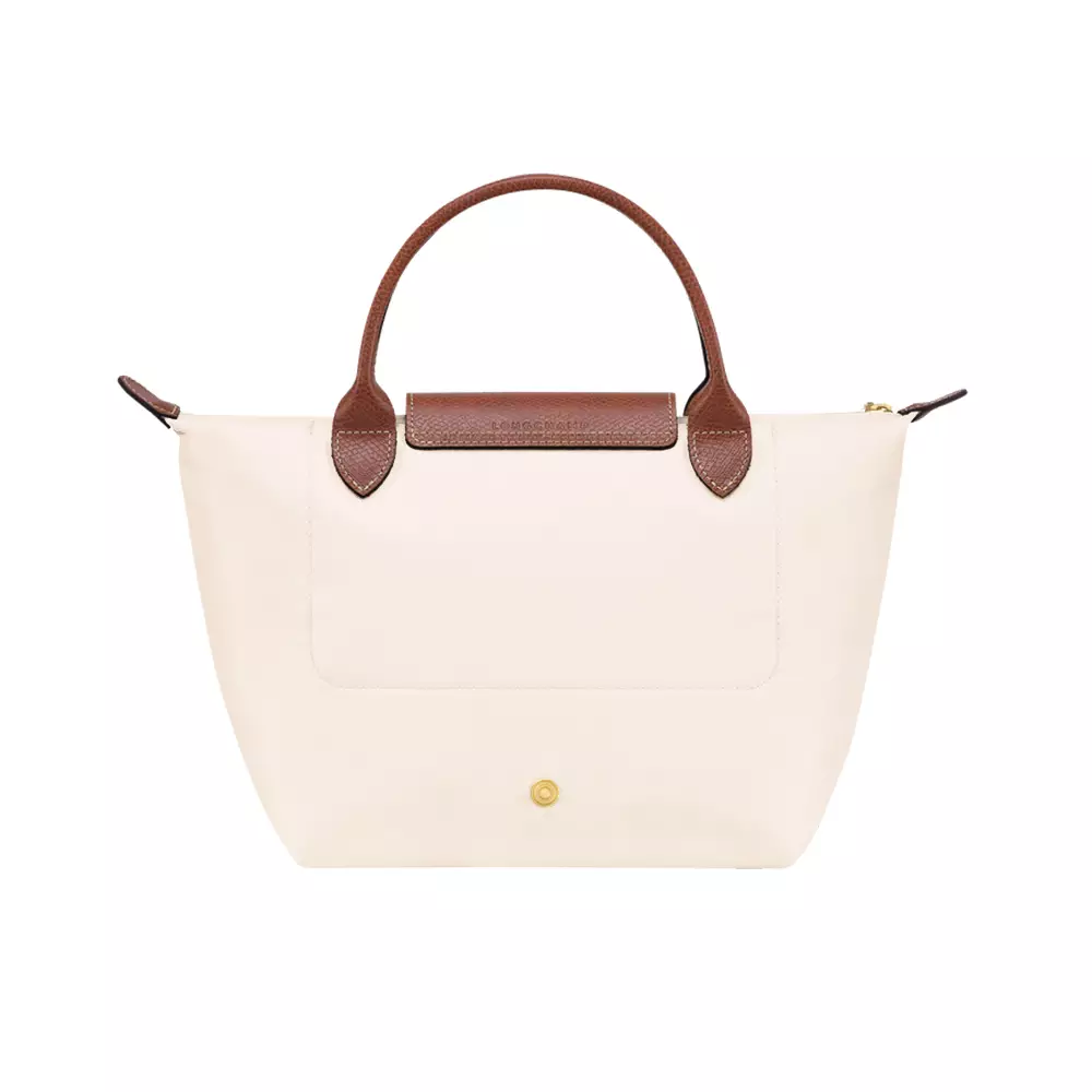 Le Pliage Original Small Top Handle Bag Paper Beige