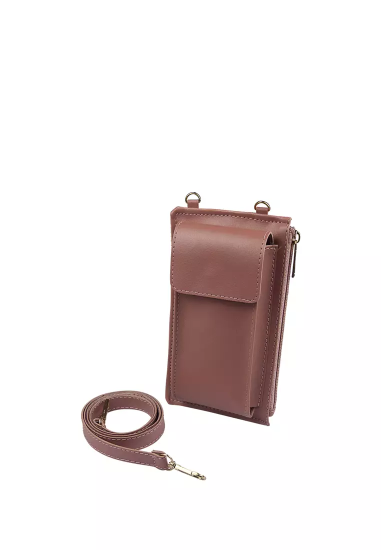 MYNT by MAYONETTE Hyuna Dompet Wanita Tempat HP dan Uang Selempang Wanita Model Terbaru 2020 Korea - Pink