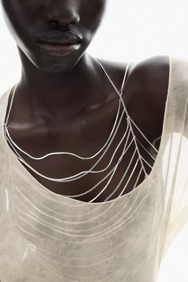 Asymmetric-hem chiffon top