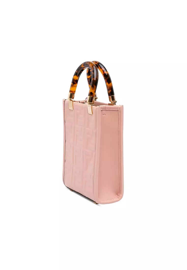 Buy Fendi Pre-Loved Fendi Mini Zucca Embossed Leather Sunshine