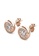 Her Jewellery gold Knob Earrings (Rose Gold) - Made with premium grade crystals from Austria 62EFBACE331180GS_3