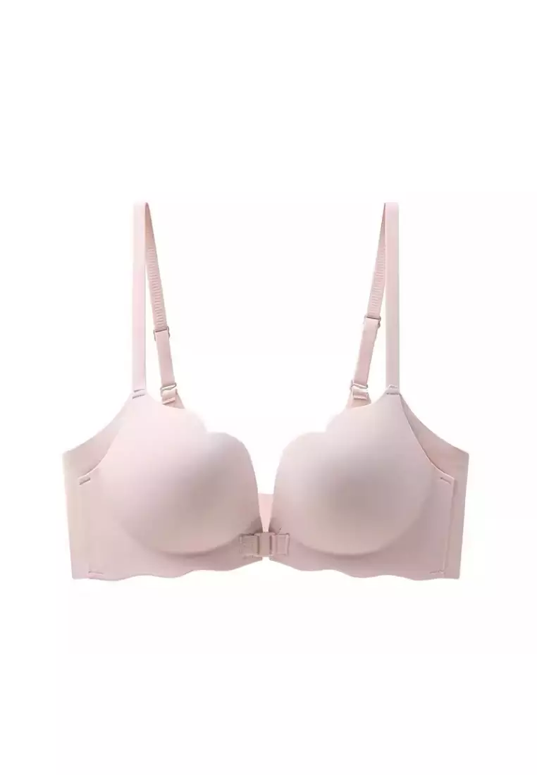 Premium Miley Double Push Up Bra in Pink